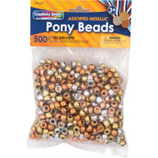 PACON CORPORATION 3549 PACON  PONY BEADS, 1/4"X2/5", 500/PK, ME