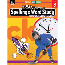 SHELL EDUCATION 28628 180 DAYS SPELLING & WORD STUDY GR K