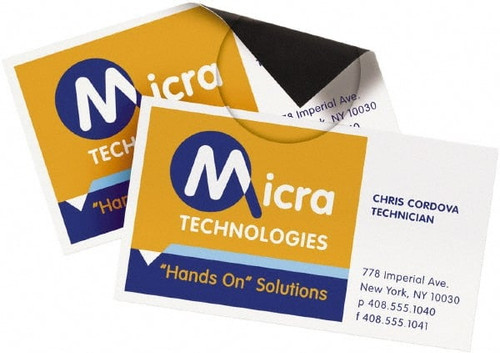 AVERY 08374 CARD,MAGNETIC BUS 3SH,WHT