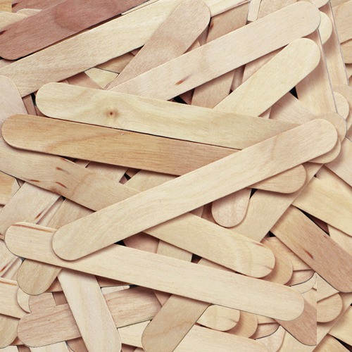 PACON CORPORATION 377601 PACON  WOOD CRAFT STICKS, JUMBO, 2MM, 6"