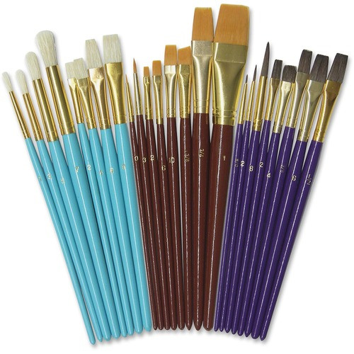 PACON CORPORATION 5134 PACON  PAINT BRUSH SET, 3 BRUSH HAIRS, 4