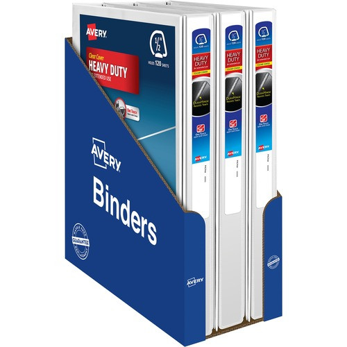 AVERY 79380 HEAVY-DUTY VIEW 3 RING BINDER,0.5" ONE