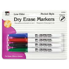CHARLES LEONARD, INC 47804 MARKER,DRY ERASE,POCKET