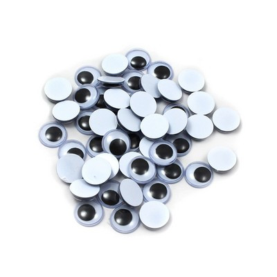 CHARLES LEONARD, INC 64512 EYES,WIGGLE,RND,12MM,BLK