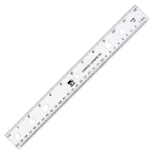 CHARLES LEONARD, INC 77136 RULER,PLASTIC,12",36CT,CLR