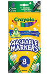 CRAYOLA 7809 WASHABLE DRAWING MARKER 8 COLORS