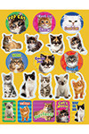 EUREKA COMPANY EU-655202 MOTIVATIONAL CATS THEME STICKERS