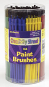 CHENILLE KRAFT COMPANY CK-5173 ECONOMY BRUSHES 144-PK 24 EACH OF6 COLOR