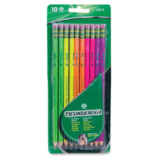 DIXON TICONDEROGA CO. 13810 PENCIL,WOOD,NEON,#2HB,10CT