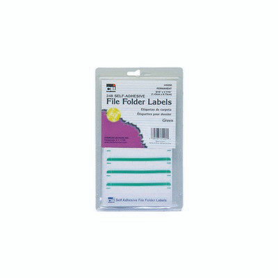 CHARLES LEONARD, INC 45225 LABEL,FILE FOLDER,GRN