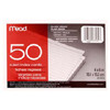 MEAD PRODUCTS 63460 CARD,INDEX ,4X6RL,WE,50CT