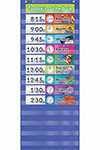 SCHOLASTIC INC. TF-5102 DAILY SCHEDULE POCKET CHART GR K-5