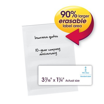 SMEAD MANUFACTURING CO. 64917 LABEL,160PK,ERASEABLE,SPRTB