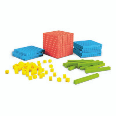 LEARNING RESOURCES 3551 BASE TEN STARTER SET BRIGHTS
