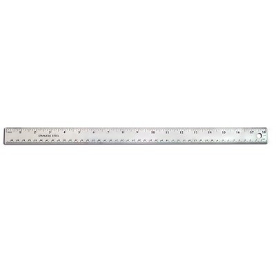 THE PENCIL GRIP 158 18IN STAINLESS STEEL RULER
