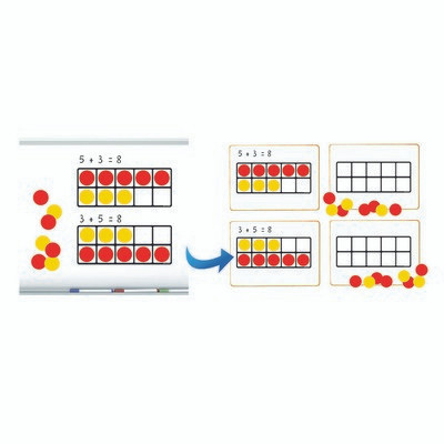 DOWLING MAGNETS DO-732170 TEN FRAMES MAGNET MATH SET