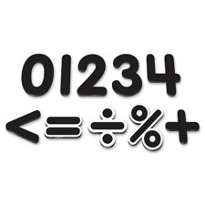 TEACHER CREATED RESOURCES 77218 BLACK CLASSIC 2-1/2IN MAGNETICNUMBERS
