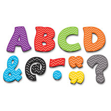 TEACHER CREATED RESOURCES 77213 CHEVRON FUNTASTIC FONT 3IN MAGNETICLETTE