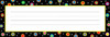 CREATIVE TEACHING PRESS 4499 DOTS ON BLACK NAME PLATES
