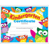 TREND ENTERPRISES, INC. T-17009 KINDERGARTEN CERTIFICATE OWL STARS