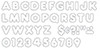 TREND ENTERPRISES, INC. T-1567 READY LETTERS 4 INCH CASUAL WHITE