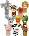 GET READY KIDS 200999 PLUSHPUPS HAND PUPPETS SET OF 10