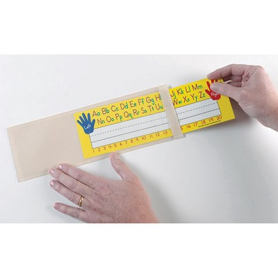 ASHLEY PRODUCTIONS 10401 XSMALL NAME PLATE 3.25X10.5 25PKCLEAR VI