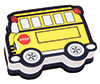 ASHLEY PRODUCTIONS 10018 MAGNETIC WHITEBOARD ERASER SCHOOLBUS