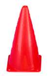 DICK MARTIN SPORTS SC9 SAFETY CONE 9 INCH WITH BASE