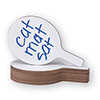 FLIPSIDE 12032 BOARD,OVAL PADDLE,12PK,WH