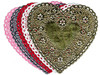 HYGLOSS PRODUCTS INC. 91045 DOILIES 4 PINK HEARTS