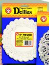 HYGLOSS PRODUCTS INC. 10081 DOILIES 8 WHITE ROUND 100/PK