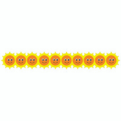 HYGLOSS PRODUCTS INC. 33639 HAPPY SUN DIE CUT BORDER