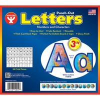 HYGLOSS PRODUCTS INC. 10019 3IN PUNCH OUT LETTERS GLOBES