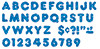TREND ENTERPRISES, INC. T-1617 READY LETTERS 4 CASUAL BLUESPARKLE