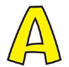 TREND ENTERPRISES, INC. T-79743 READY LETTER 4 INCH PLAYFUL YELLOWUPPERC