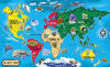 MELISSA & DOUG 446 FLOOR PUZZLE WORLD MAP