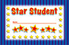 NORTH STAR TEACHER RESOURCE 2402 INCENTIVE PUNCH CARDS STAR STUDENT36/PK