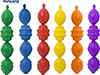 MINILAND EDUCATIONAL CORPORATION 27361 INTERLOCKING PIECES ASSORTED 24 PCSPER U