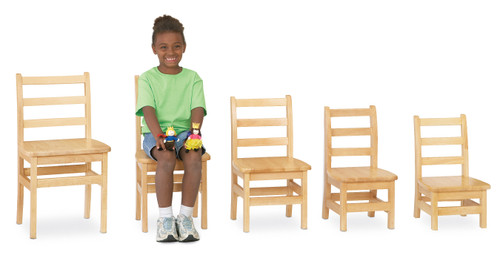 JONTI-CRAFT, INC. 5910JC2 CHAIR,LADDERBACK,10"MPL,2PK
