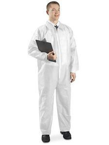 USC S-10484W-3X ULINE ECONOMY COVERALLS, ZIP FRONT - WHI