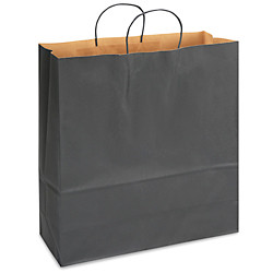 USC S-13144BL KRAFT TINTED COLOR SHOPPING BAGS - 18 X 