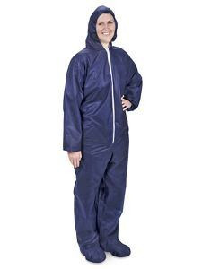 USC S-17930NB-X ULINE ECONOMY DELUXE COVERALL WITH HOOD,