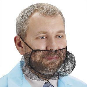 USC S-17937BL NYLON HONEYCOMB BEARD NETS - BLACK