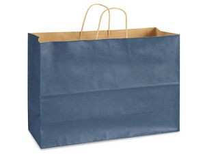 USC S-8592NB KRAFT TINTED COLOR SHOPPING BAGS - 16 X 