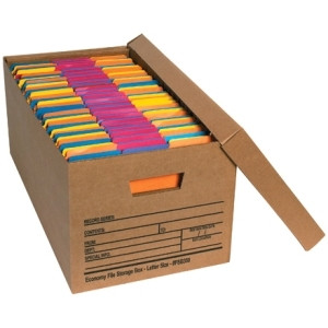 BOX PARTNERS FSB350 STORAGE BOXES, 24" X 12" X 10", 12/CASE