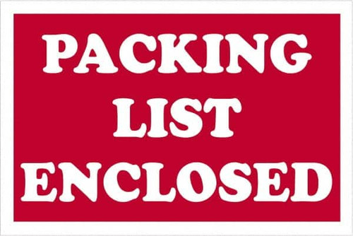 TAPE LOGIC DL1207 2" X 3" - "PACKING LIST ENCLOSED" LABELS
