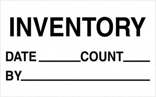 TAPE LOGIC DL1181 1 1/4" X 2" - "INVENTORY - DATE - COUNT 