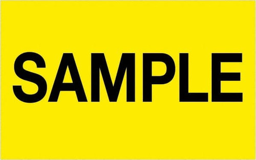 TAPE LOGIC DL1156 1 1/4" X 2" - "SAMPLE" (FLUORESCENT YELL