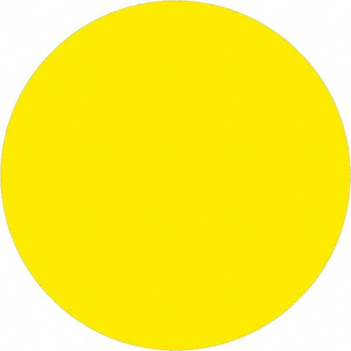 TAPE LOGIC DL690L 1/2" FLUORESCENT YELLOW INVENTORY CIRCLE
